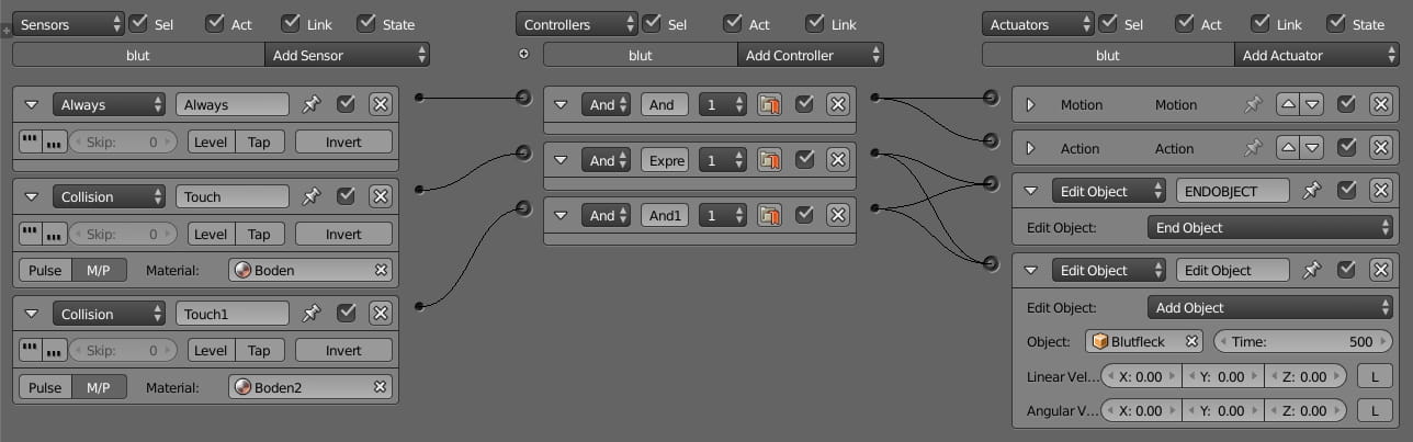 Blender Logic Editor simple logic